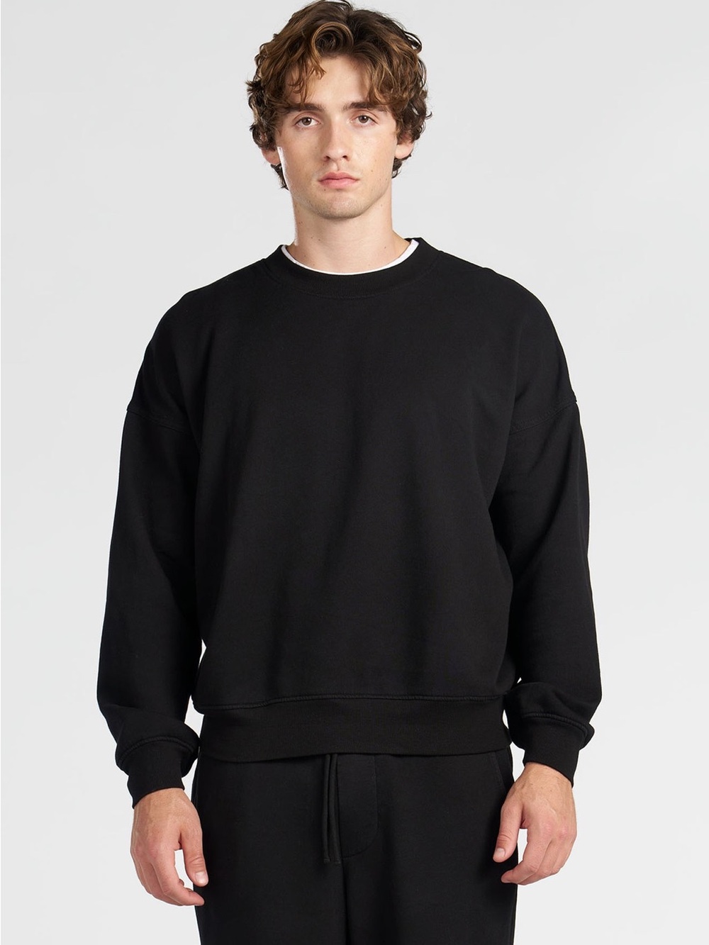 Cotton Citizen Black Crewneck Sweater